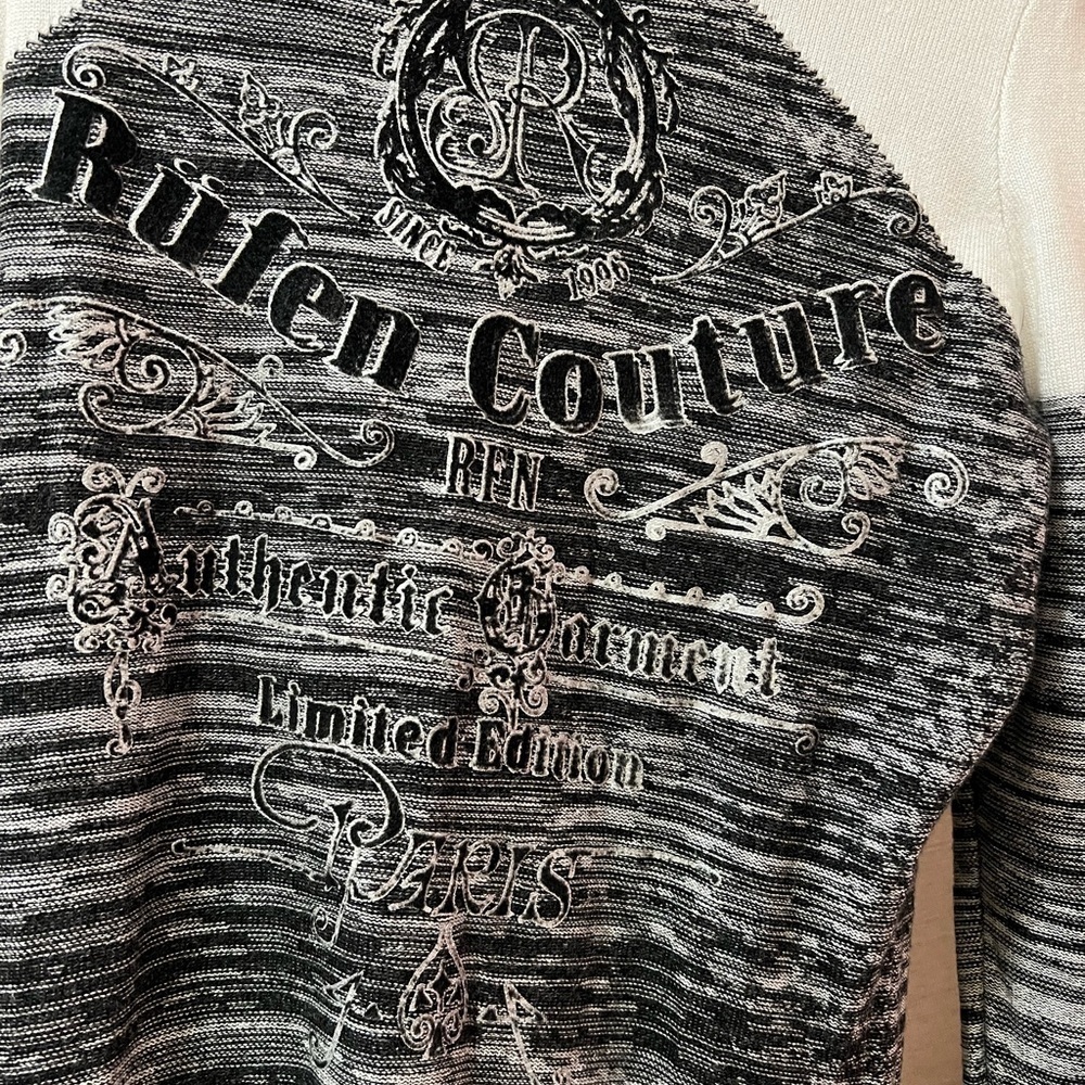 Rufen BOGO Monochrome Women's Turtleneck Sweater Studded Detail Size Small ⚫️ - Picture 6 of 9